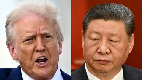 Donald Trump y Xi Jinping, presidentes de Estados Unidos y China. Gremios piden priorizar relación con EE. UU. frente a China.