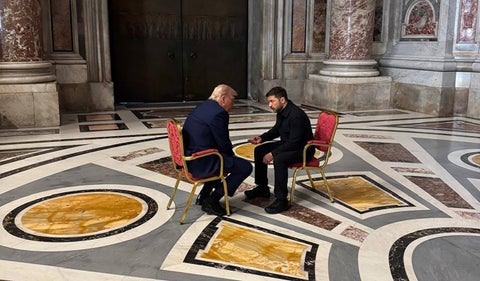 Trump y Zelenski se reúnen al margen del funeral del papa en Roma