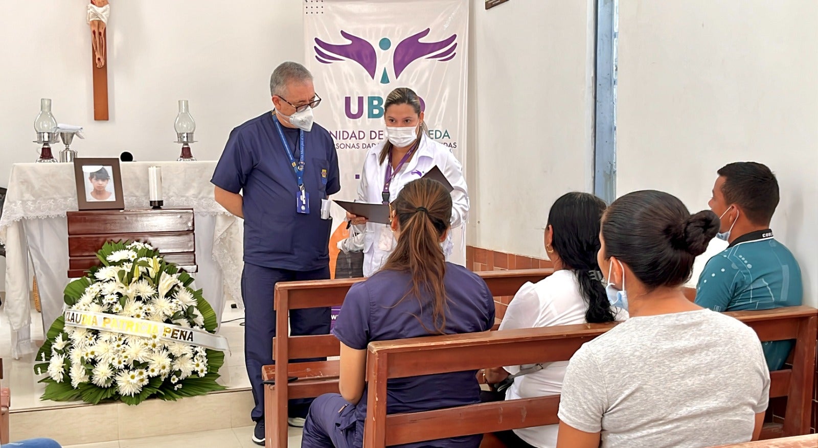 Entrega de restos de Claudia Patricia Peña