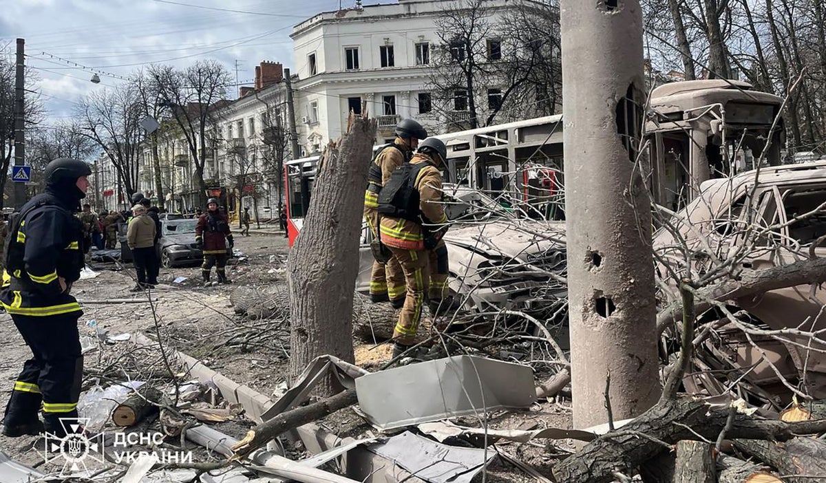 Bombardeo en Ucrania