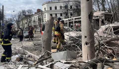 Bombardeo en Ucrania