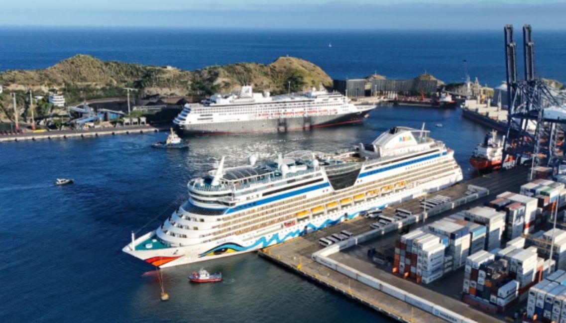 Llegada de cruceros al puerto de Santa Marta.