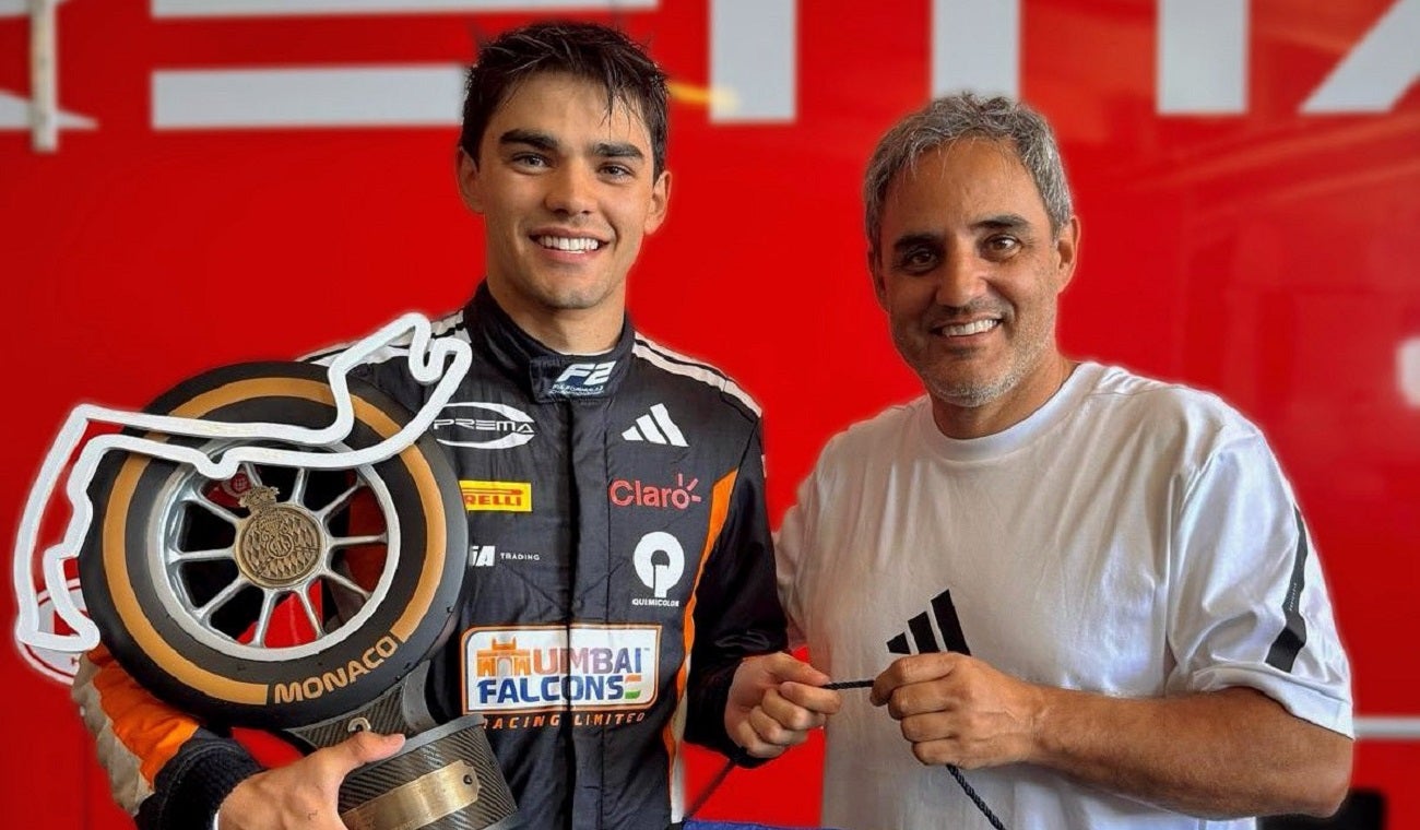 Sebastián Montoya y Juan Pablo Montoya, en Mónaco 2025