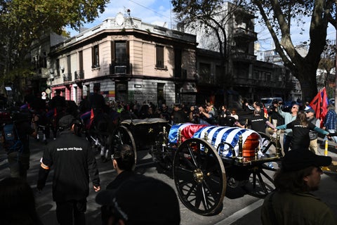 Cortejo fúnebre del expresidente José Pepe Mujica
