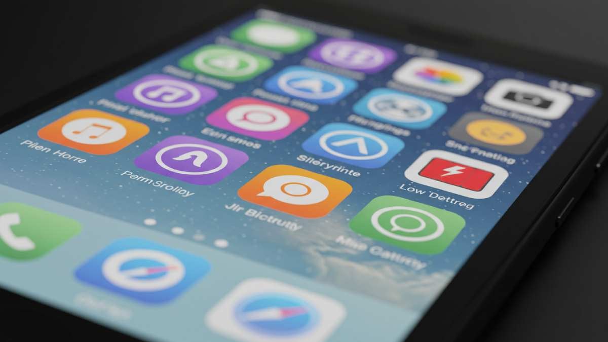 Aplicaciones en un smartphone