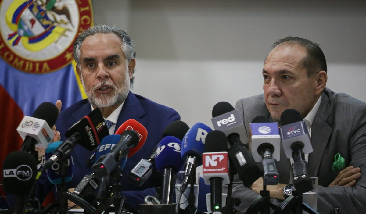 Armando Benedetti y Antonio Sanguino