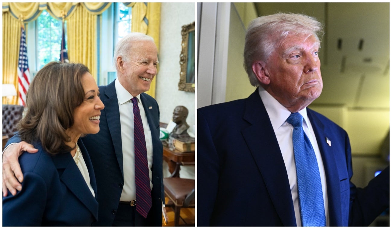 Joe Biden, Kamala Harris y Donald Trump