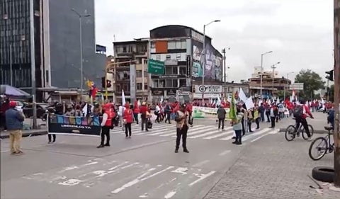 Bloqueos en Bogotá