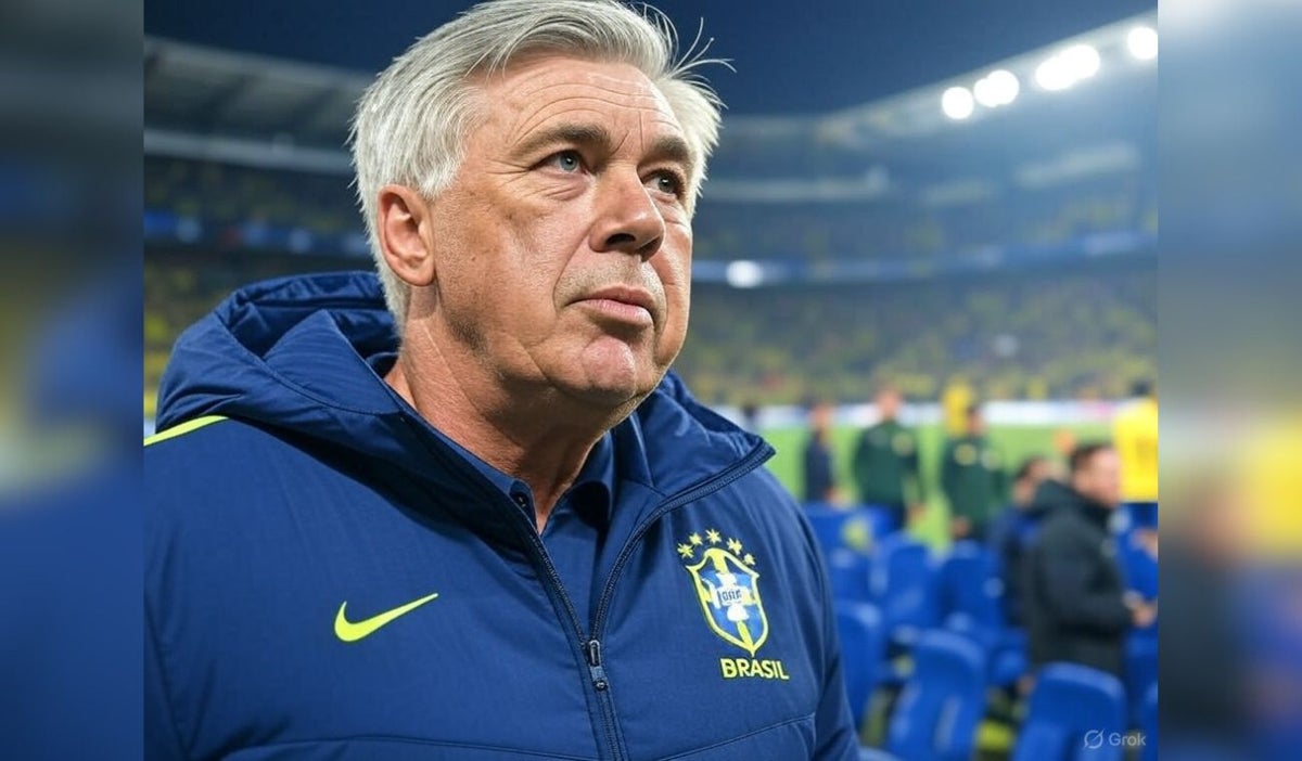 Carlo Ancelotti con la Selección de Brasil
