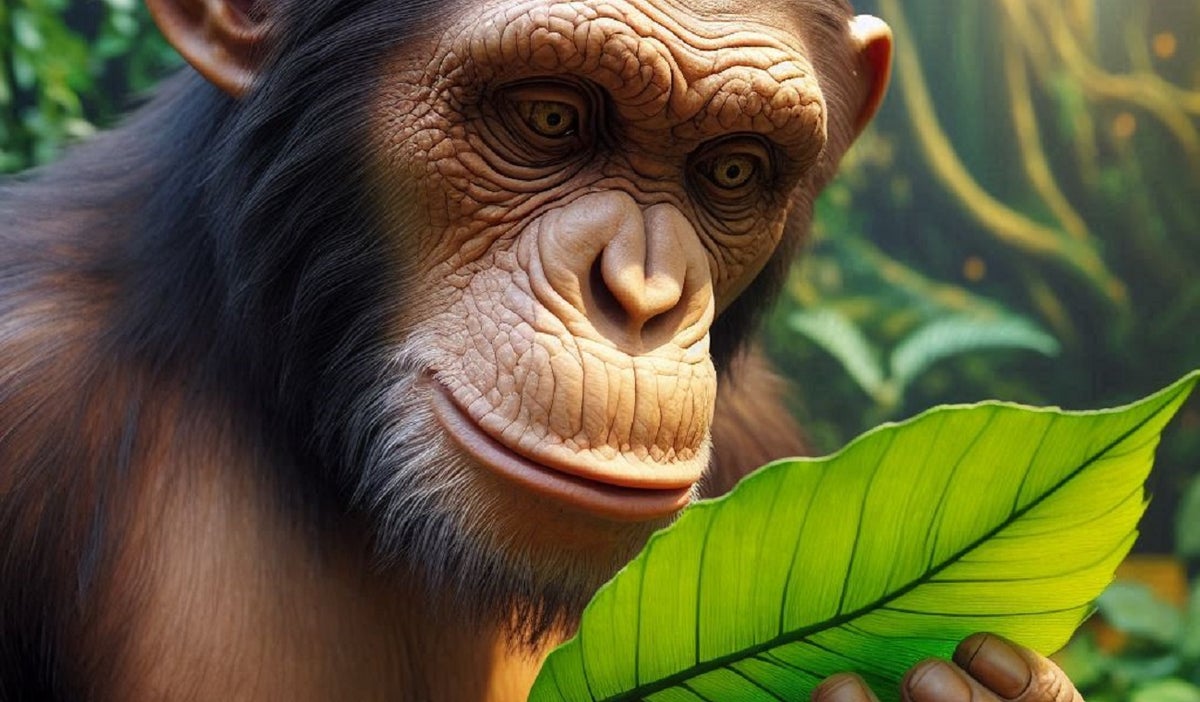 Chimpancés muestran conductas de higiene y autocuidado