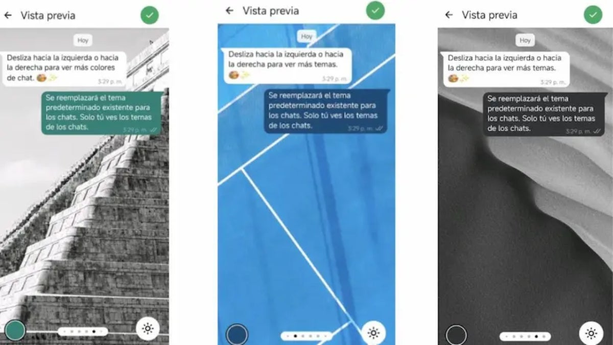 Colores en los chats de WhatsApp