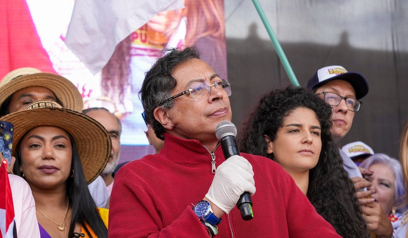 Presidente Gustavo Petro, en Plaza de Bolívar