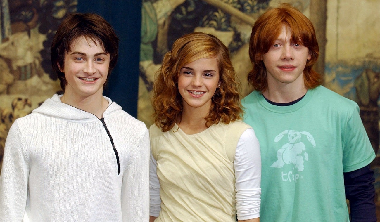 Dan Radcliffe, Emma Watson y Rupert Grint, protagonistas de películas de Harry Potter