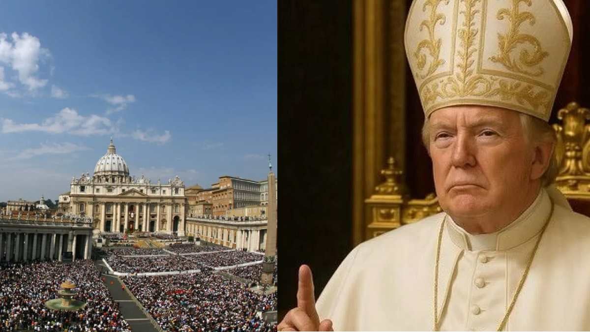Imágen de Donald Trump como papa