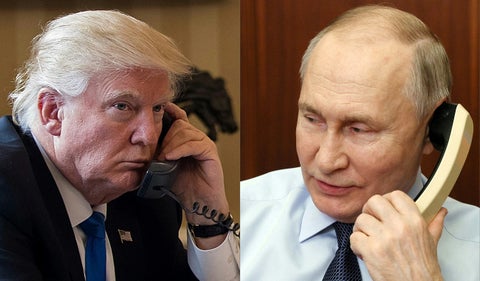 Donald Trump y Vladimir Putin acordaron negociar paz en Ucrania