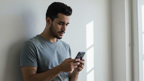 Una persona víctima de estafadores