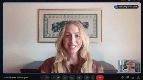 Videollamada en Google Meet