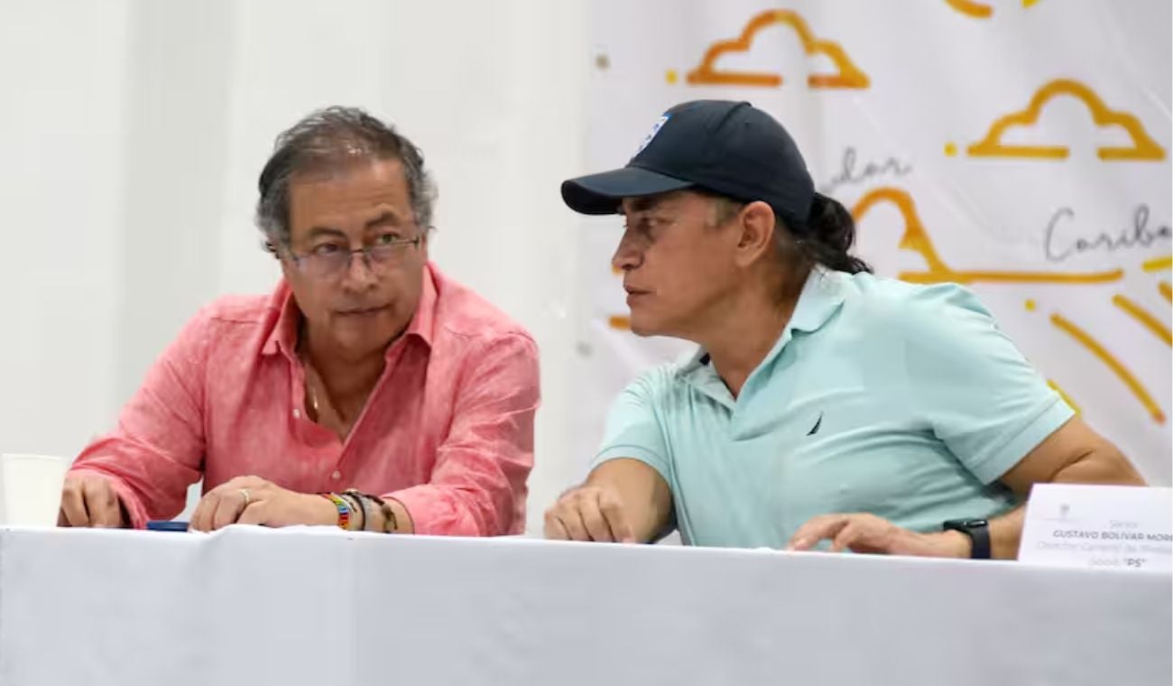Gustavo Bolívar y Gustavo Petro