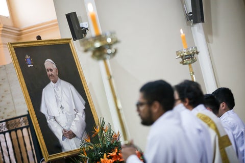 Homenaje al papa Francisco