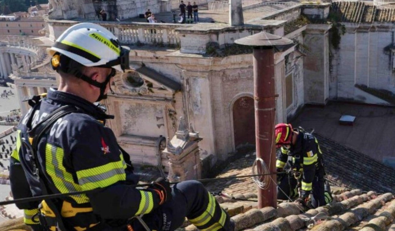 Instalación de la chimenea