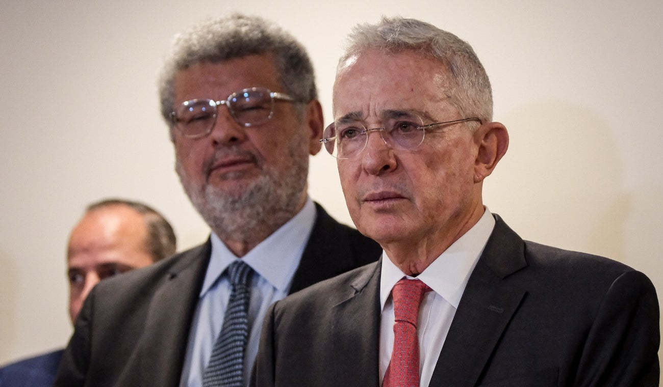 Jaime Granados y Álvaro Uribe