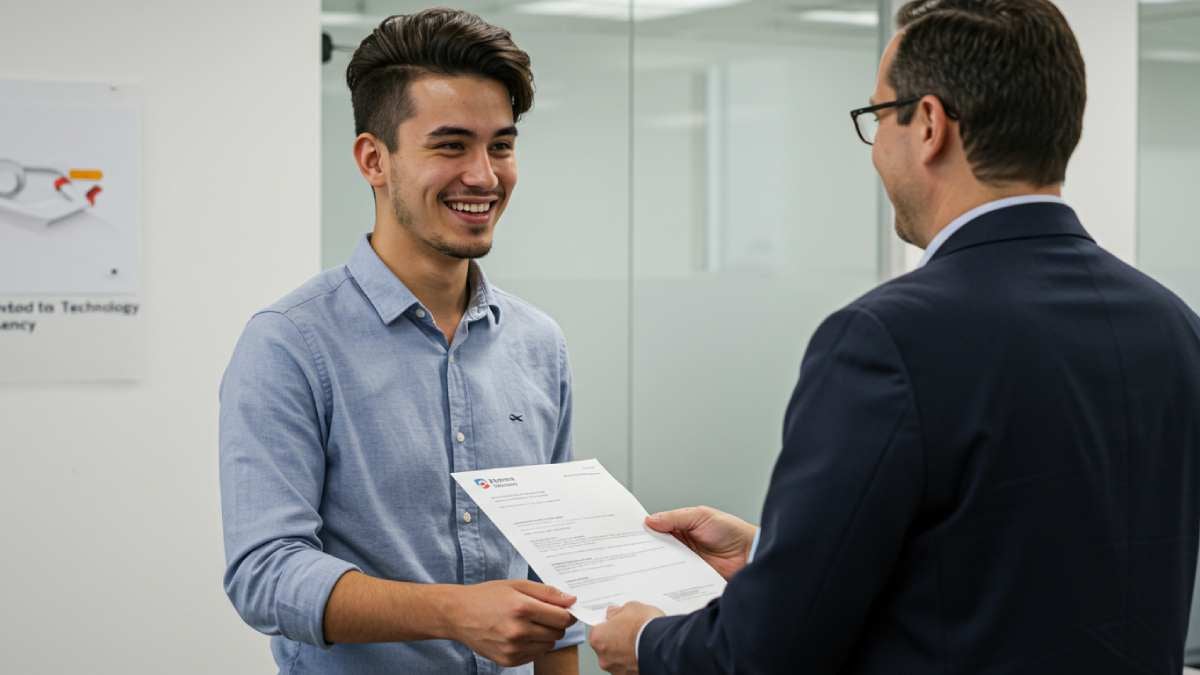 Joven trabajador