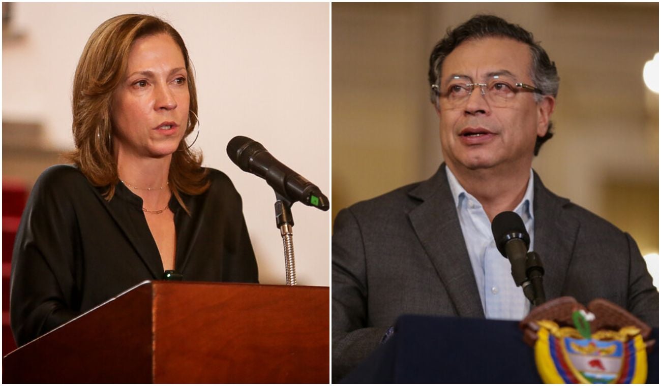 María Claudia Lacouture y Gustavo Petro
