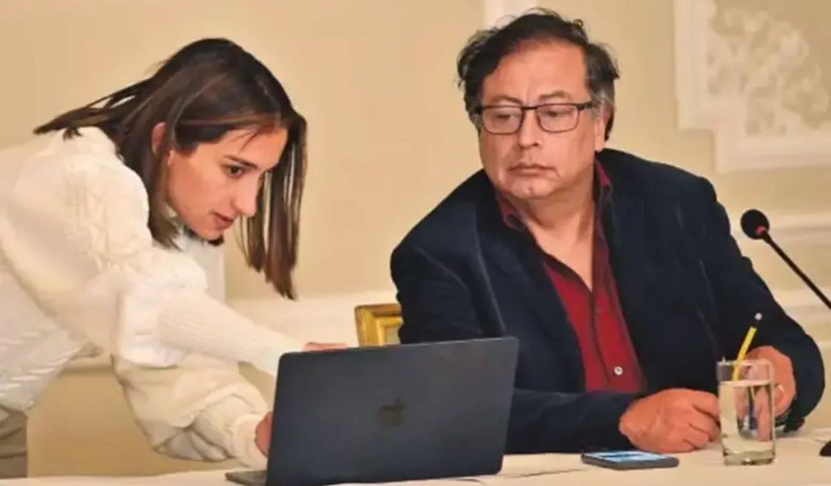 Laura Sarabia y Gustavo Petro