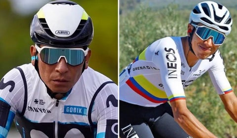 Nairo Quintana y Egan Bernal
