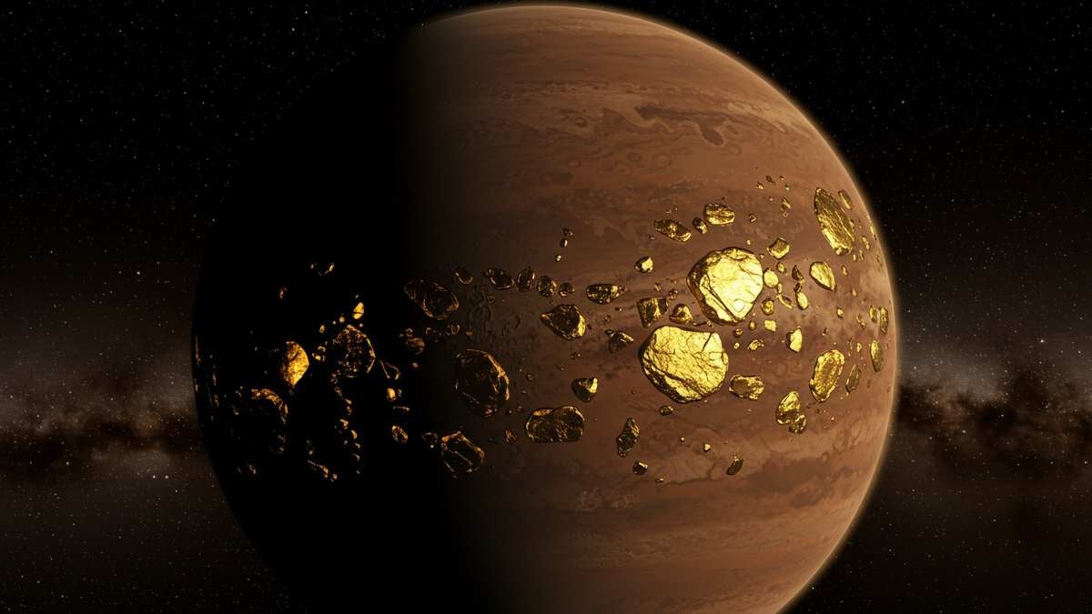 Planeta con oro