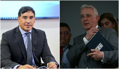 Álvaro Hernán Prada y Álvaro Uribe