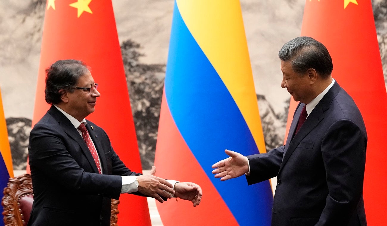 Presidentes Gustavo Petro y Xi Jinping, de China