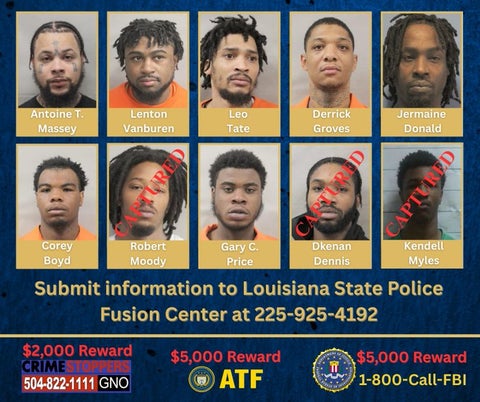 Presos fugados en Nueva Orleans