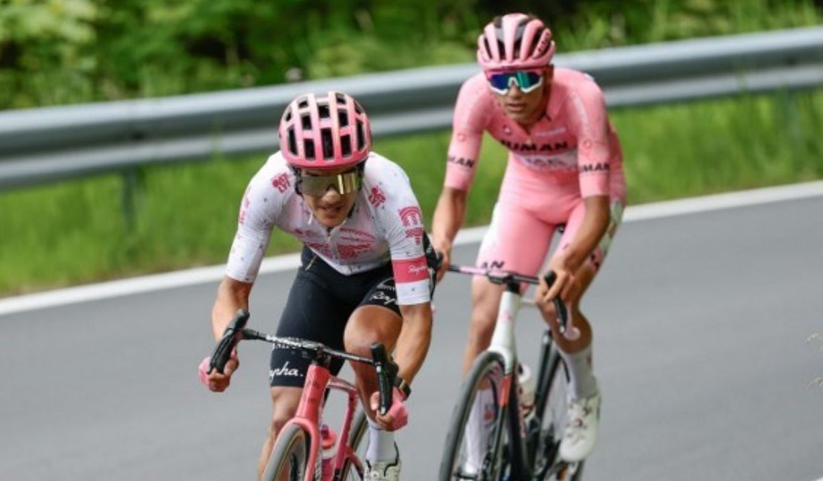 Richard Carapaz e Isaac del Toro