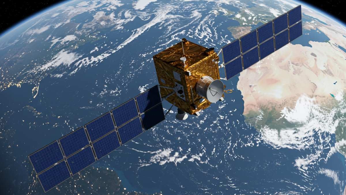 Satelite en el espacio