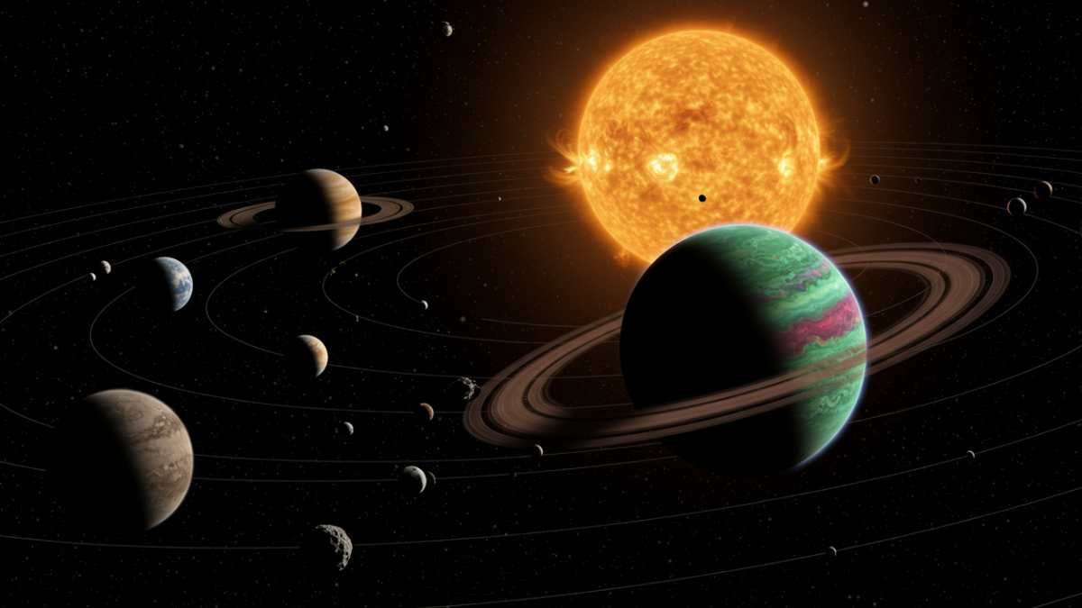 Sistema Solar con un mundo adicional