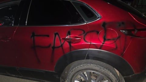 Fueron dejados cilindros en la carretera internacional en el sur y norte del departamento