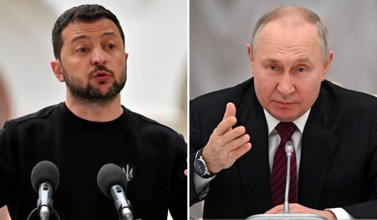 Volodimir Zelenski y Vladimir Putin