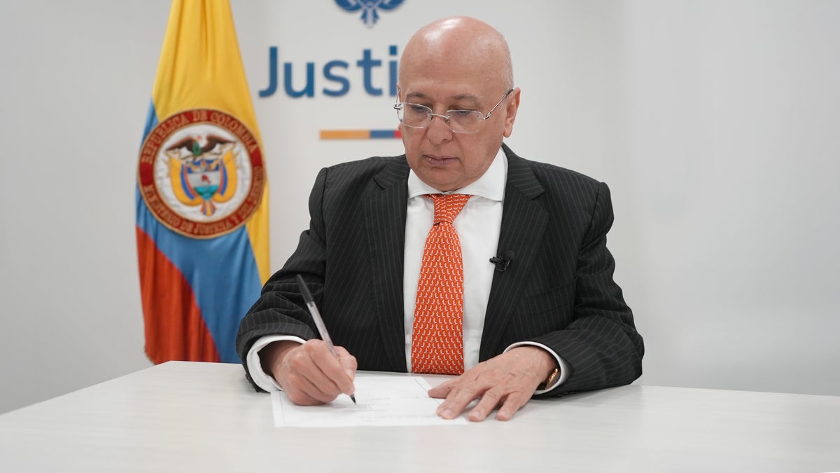 Ministro de Justicia designado Luis Eduardo Montealegre