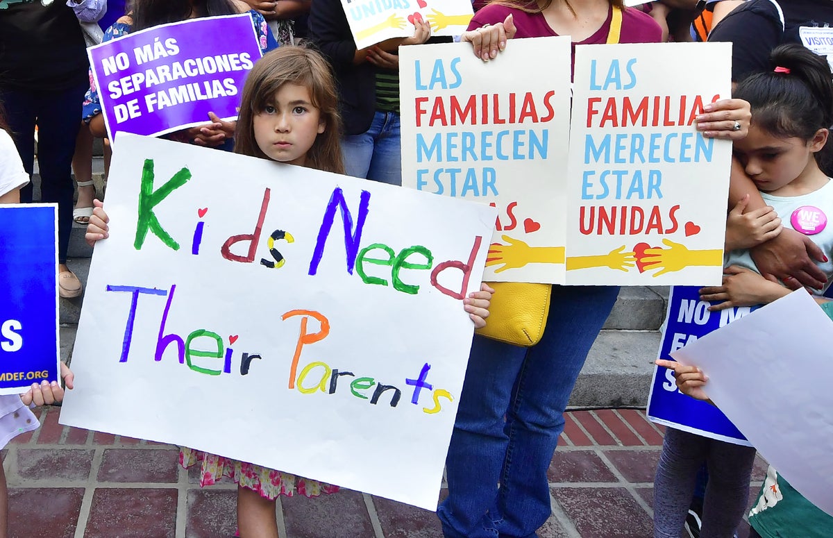 Manifestación por separación de familias en EE.UU.