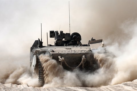 Vehículo terrestre blindado del Ejército de Israel