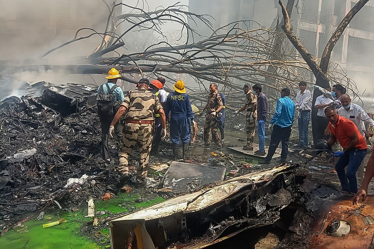 Accidente aéreo en la India