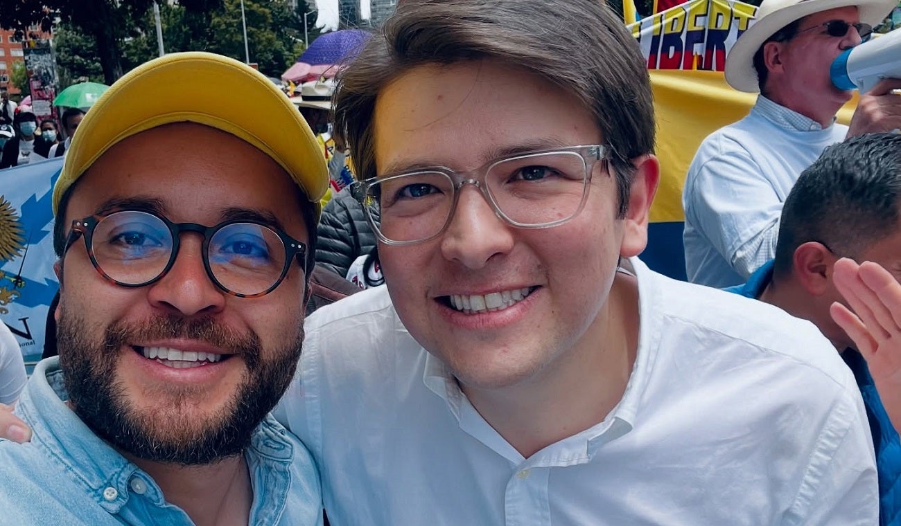 Andrés Barrios y Miguel Uribe Turbay