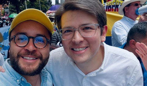 Andrés Barrios y Miguel Uribe Turbay