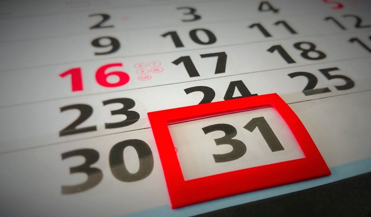 Calendario de festivos