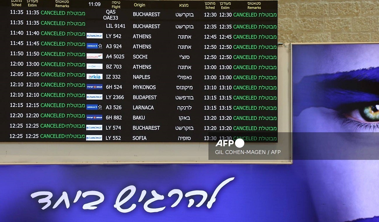 Qué hacer si su VUELO fue CANCELADO por guerra ISRAEL-IRÁN