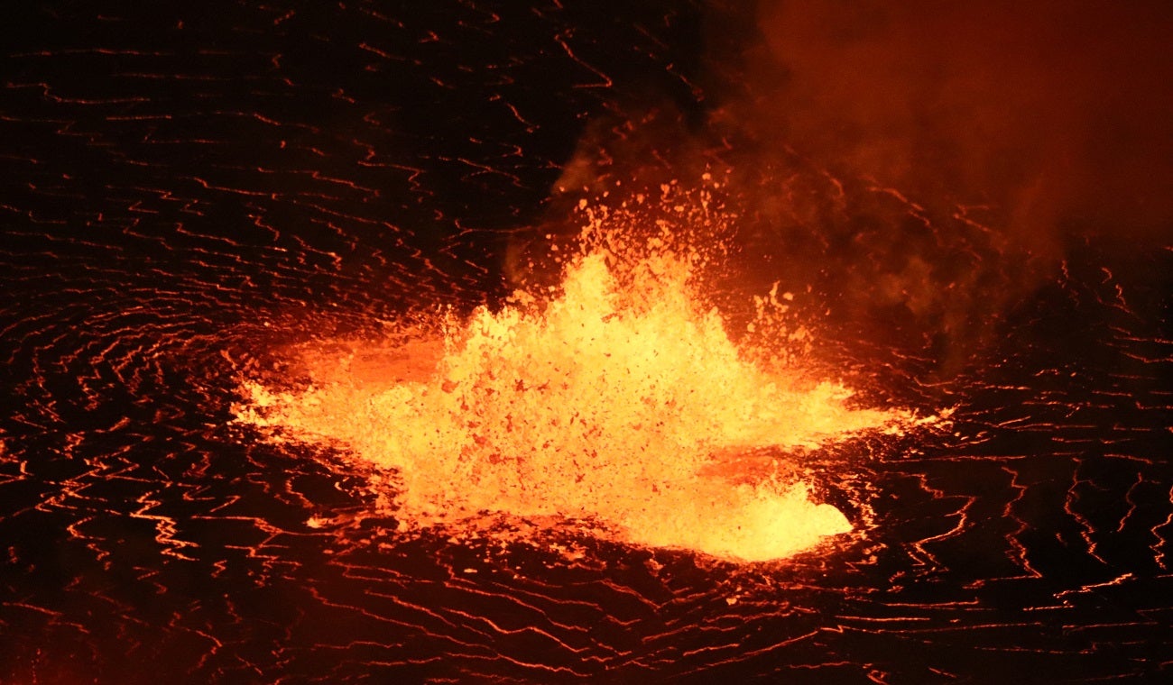 Erupción del volcán Kilauea, en Hawái