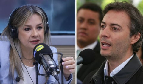 Vicky Dávila y Daniel Quintero
