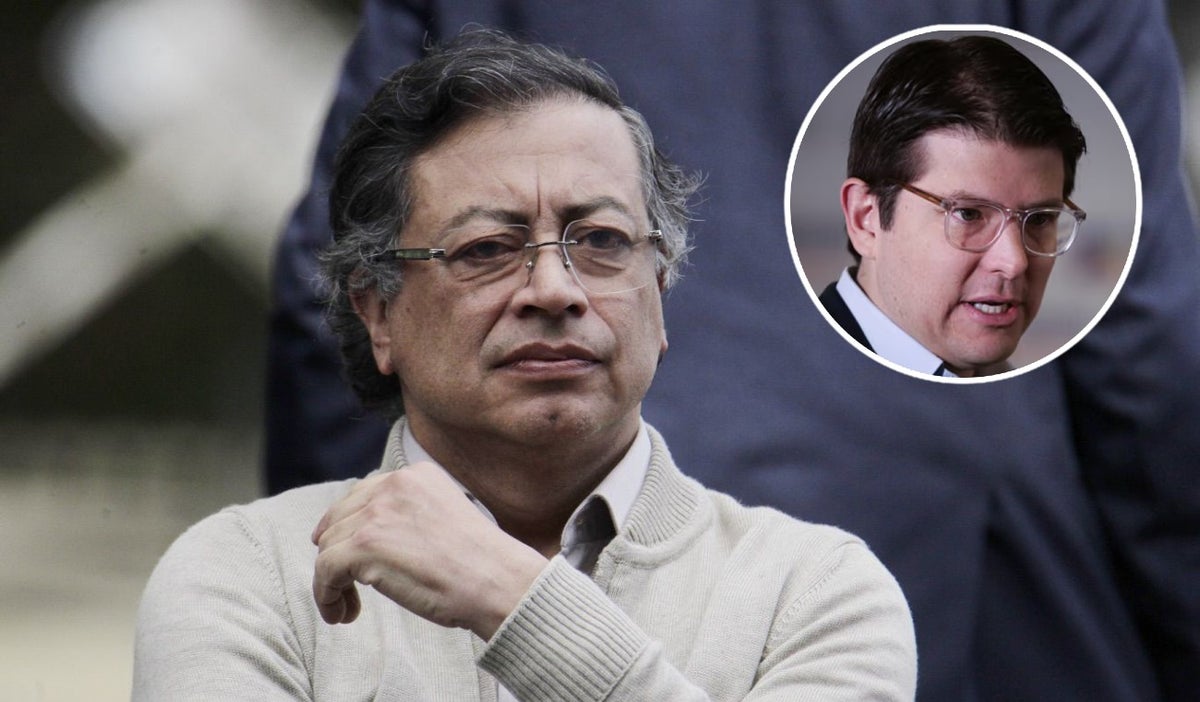 Gustavo Petro y Miguel Uribe
