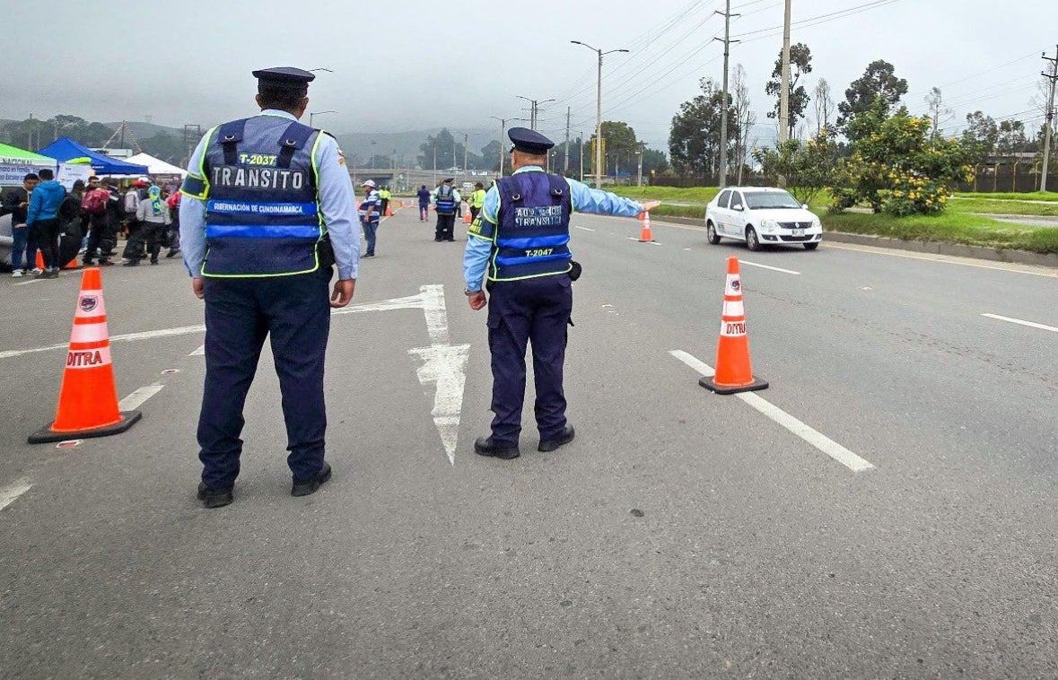 Tránsito en departamento de Cundinamarca